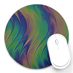 Texture-abstract-background Round Mousepad by Amaryn4rt