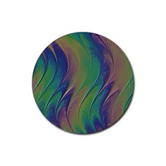 Texture-abstract-background Rubber Round Coaster (4 Pack) by Amaryn4rt