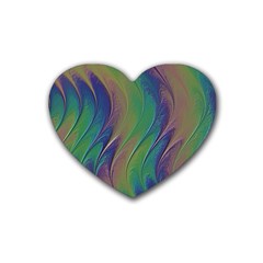 Texture-abstract-background Rubber Coaster (heart) by Amaryn4rt