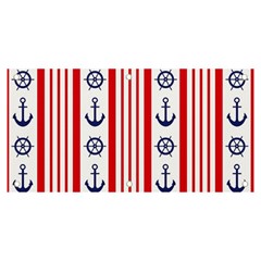 Nautical-papers-nautical-background Banner And Sign 6  X 3  by Amaryn4rt