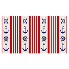 Nautical-papers-nautical-background Banner And Sign 7  X 4  by Amaryn4rt