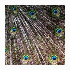 Peacock-feathers-pattern-colorful Medium Glasses Cloth by Amaryn4rt