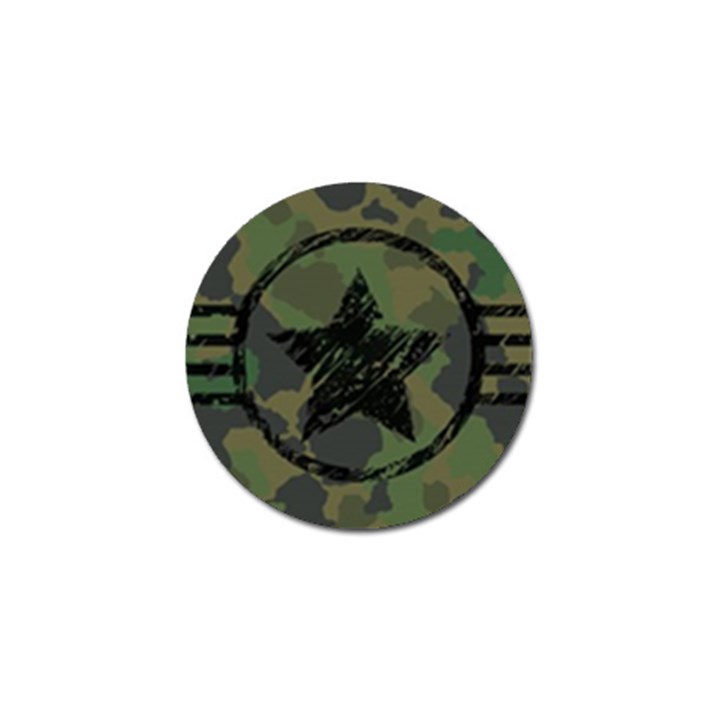 Military-camouflage-design Golf Ball Marker