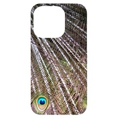 Peacock-feathers-pattern-colorful Iphone 14 Pro Black Uv Print Case by Amaryn4rt