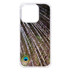 Peacock-feathers-pattern-colorful Iphone 14 Pro Tpu Uv Print Case by Amaryn4rt