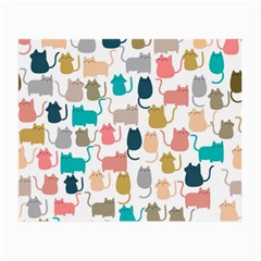 Cute-seamless-pattern-happy-kitty-kitten-cat Small Glasses Cloth by Amaryn4rt