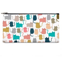 Cute-seamless-pattern-happy-kitty-kitten-cat Pencil Case by Amaryn4rt