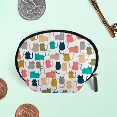 Cute-seamless-pattern-happy-kitty-kitten-cat Accessory Pouch (small) by Amaryn4rt