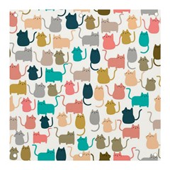 Cute-seamless-pattern-happy-kitty-kitten-cat Banner And Sign 3  X 3  by Amaryn4rt