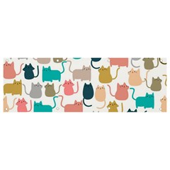 Cute-seamless-pattern-happy-kitty-kitten-cat Banner And Sign 9  X 3  by Amaryn4rt