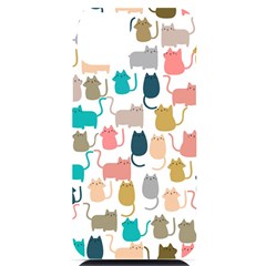 Cute-seamless-pattern-happy-kitty-kitten-cat Iphone 14 Plus Black Uv Print Case by Amaryn4rt