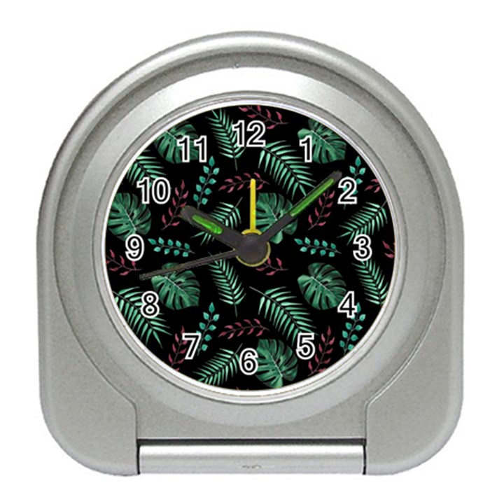 Geometric-seamless-pattern Travel Alarm Clock