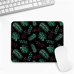 Abstract-seamless-pattern-with-tropical-leaves-hand-draw-texture-vector Small Mousepad by Amaryn4rt