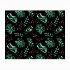 Abstract-seamless-pattern-with-tropical-leaves-hand-draw-texture-vector Small Glasses Cloth by Amaryn4rt