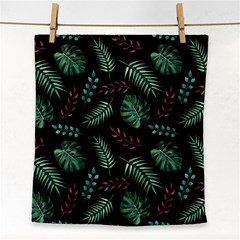 Abstract-seamless-pattern-with-tropical-leaves-hand-draw-texture-vector Face Towel by Amaryn4rt