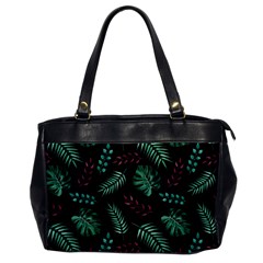 Abstract-seamless-pattern-with-tropical-leaves-hand-draw-texture-vector Oversize Office Handbag by Amaryn4rt