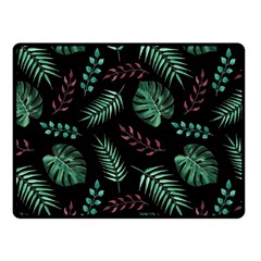 Abstract-seamless-pattern-with-tropical-leaves-hand-draw-texture-vector Fleece Blanket (small) by Amaryn4rt