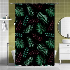 Abstract-seamless-pattern-with-tropical-leaves-hand-draw-texture-vector Shower Curtain 48  X 72  (small)  by Amaryn4rt