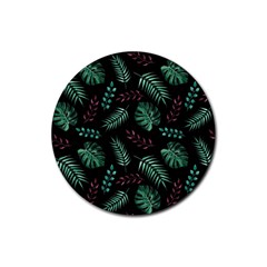 Mixed-background-patterns Rubber Round Coaster (4 Pack) by Amaryn4rt