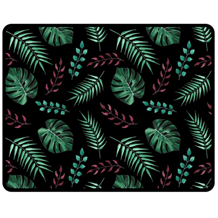 Mixed-background-patterns Two Sides Fleece Blanket (Medium)