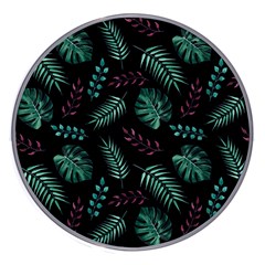 Abstract-seamless-pattern-with-tropical-leaves-hand-draw-texture-vector Wireless Fast Charger(white) by Amaryn4rt