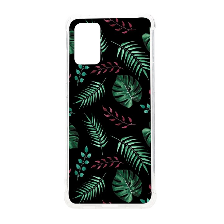 Abstract-seamless-pattern-with-tropical-leaves-hand-draw-texture-vector Samsung Galaxy S20Plus 6.7 Inch TPU UV Case