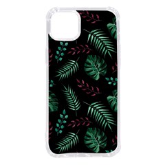 Abstract-seamless-pattern-with-tropical-leaves-hand-draw-texture-vector Iphone 14 Plus Tpu Uv Print Case by Amaryn4rt