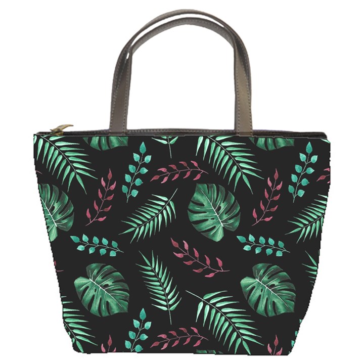 Memphis-seamless-patterns-abstract-jumble-textures Bucket Bag