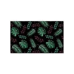 Abstract-seamless-pattern-with-tropical-leaves Sticker Rectangular (100 Pack) by Amaryn4rt