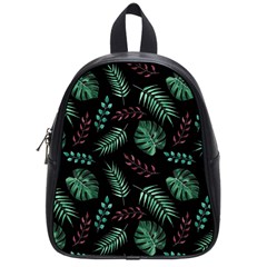 Abstract-seamless-pattern-with-tropical-leaves School Bag (small) by Amaryn4rt