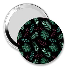 Abstract-seamless-pattern-with-tropical-leaves 3  Handbag Mirrors by Amaryn4rt