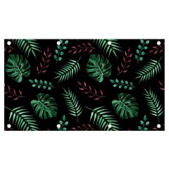 Abstract-seamless-pattern-with-tropical-leaves Banner And Sign 7  X 4  by Amaryn4rt