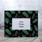 Abstract-seamless-pattern-with-tropical-leaves White Tabletop Photo Frame 4 x6  Front