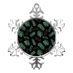 Honey-seamless-pattern Metal Small Snowflake Ornament by Amaryn4rt