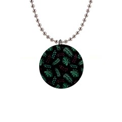 Animals Galaxy Space 1  Button Necklace by Amaryn4rt