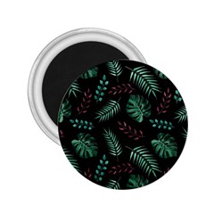 Tropical Leaves Pattern 2 25  Magnets by Amaryn4rt