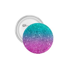 Pink And Turquoise Glitter 1.75  Buttons