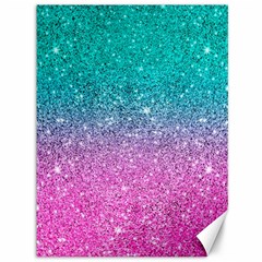 Pink And Turquoise Glitter Canvas 36  x 48 