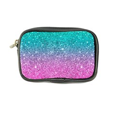 Pink And Turquoise Glitter Coin Purse