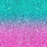 Pink And Turquoise Glitter Play Mat (Square) Front