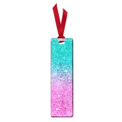 Pink And Turquoise Glitter Small Book Marks