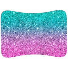 Pink And Turquoise Glitter Velour Seat Head Rest Cushion