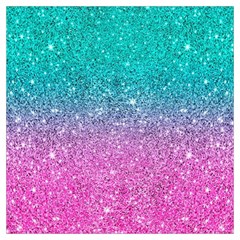 Pink And Turquoise Glitter Lightweight Scarf 