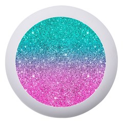 Pink And Turquoise Glitter Dento Box with Mirror