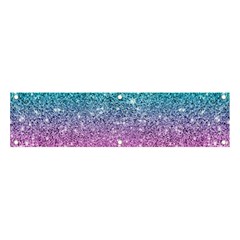 Pink And Turquoise Glitter Banner and Sign 4  x 1 