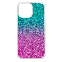 Pink And Turquoise Glitter iPhone 13 Pro Max TPU UV Print Case