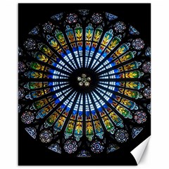 Mandala Floral Wallpaper Rose Window Strasbourg Cathedral France Canvas 16  X 20 