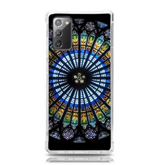 Mandala Floral Wallpaper Rose Window Strasbourg Cathedral France Samsung Galaxy Note 20 Tpu Uv Case by Sarkoni