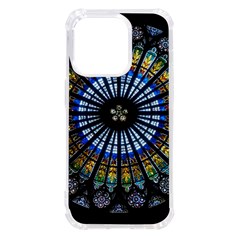 Mandala Floral Wallpaper Rose Window Strasbourg Cathedral France Iphone 14 Pro Tpu Uv Print Case by Sarkoni