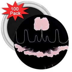 Garage Indie Arctic Monkeys Psychedelic Punk Rock 3  Magnets (100 Pack) by Sarkoni